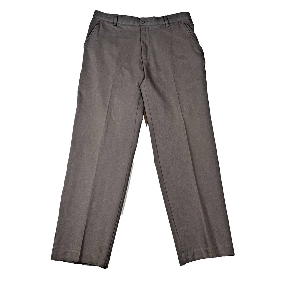FootJoy Golf Pants Mens W34 L32 Gray Performance Stretch Flat Front 1009054‎